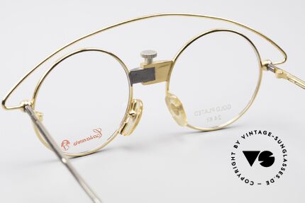 Casanova MTC 3 Limitierte Kunstbrille 90er, Fassung (24kt vergoldet), Luxus & Kunst in einem!, Passend für Herren und Damen