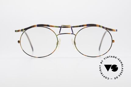 Cazal 1110 - Point 2 90er Industrial Designer Brille, erinnert etwas ans 90er Industrial / Steampunk-Design, Passend für Herren