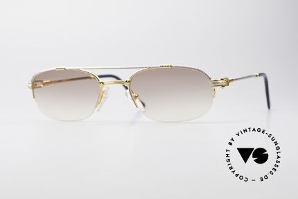 Fred Caravelle Maritime Luxus Sonnenbrille, einmalige Designerbrille von Fred, Paris aus den 80ern, Passend für Herren