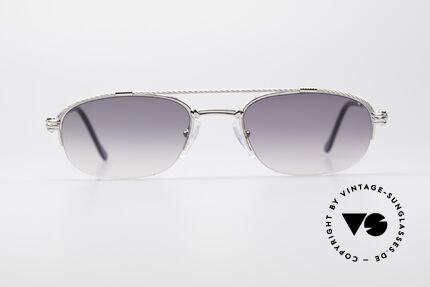 Fred Caravelle Luxus Platin Sonnenbrille, marines Design (charakteristisch Fred) in Top-Qualität, Passend für Herren