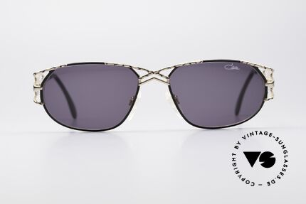 Cazal 981 Damen Designer Vintage Brille, schwungvoller Rahmen mit äußerst noblem Muster, Passend für Damen