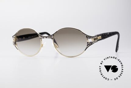 Cazal 281 Ovale Designer Sonnenbrille, CAZAL vintage Sonnenbrille aus den späten 90ern, Passend für Damen