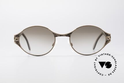 Cazal 281 90er Damen Sonnenbrille Oval, aufwändige Rahmengestaltung in Farbe und Form, Passend für Damen