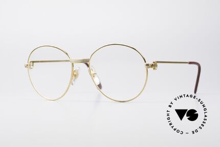 Cartier Round Panto Customized Special Edition, einzigartige Cartier vintage Brille in runder Panto-Form, Passend für Herren