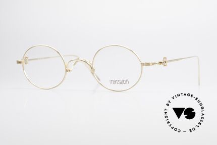 Matsuda 10107 Brille Vintage Rund Unisex, runde vintage Brille von Matsuda aus den frühen 90ern, Passend für Herren und Damen