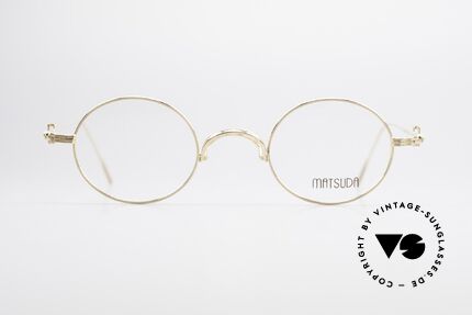 Matsuda 10107 Brille Vintage Rund Unisex, fühlbar herausragende Top-Qualität aller Komponenten, Passend für Herren und Damen