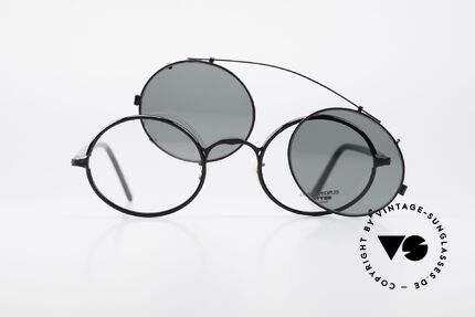 Oliver Peoples 68MBK Vintage Brille Sonnen Clip, Größe: small, Passend für Herren und Damen