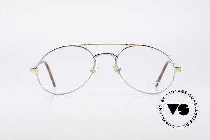 Bugatti 18526 80er Herren Vintage Brille, typische 80er Jahre Bugatti Herren-"Tropfenform", Passend für Herren