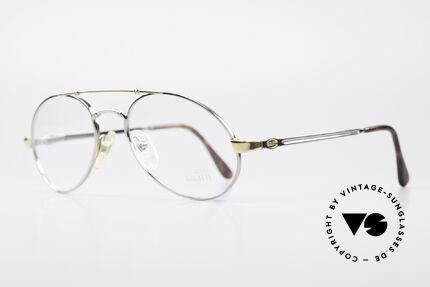 Bugatti 18526 80er Herren Vintage Brille, flexible Federgelenke und exzellente Verarbeitung, Passend für Herren