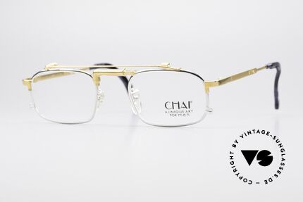 Chai No4 Square Vintage Industrial Brille 90er, außergewöhnliche CHAI vintage Brillen-Fassung, Passend für Herren und Damen