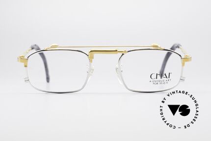 Chai No4 Square Vintage Industrial Brille 90er, Design der Brücke erinnert an einen Wasserhahn, Passend für Herren und Damen