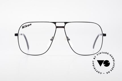 Nikon NK4520 XXL 80er Herren Vintage Brille, Federscharniere arretieren und geben nach außen nach, Passend für Herren