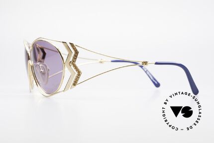 Paloma Picasso 3707 Strass Damensonnenbrille 90er, KEINE retro Sonnenbrille; ein vintage 90er Original, Passend für Damen