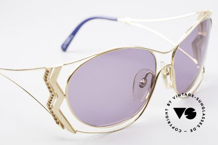 Paloma Picasso 3707 Strass Damensonnenbrille 90er, Größe: medium, Passend für Damen