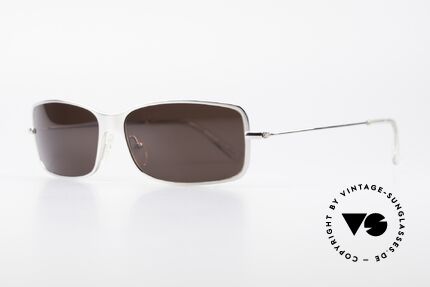 Helmut Lang SHL53B Puristische Titan Sonnenbrille, Insider Sonnenbrille mit Kult-Status für Avantgardisten, Passend für Herren