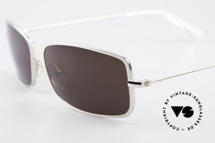 Helmut Lang SHL53B Puristische Titan Sonnenbrille, enorm hochwertiges Modell & sehr angenehm zu tragen, Passend für Herren