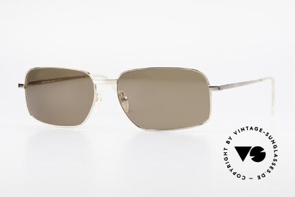 Helmut Lang SHL62A Titan Sonnenbrille Avantgarde, HELMUT LANG vintage Designer Titanium Sonnenbrille, Passend für Herren