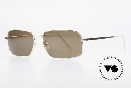 Helmut Lang SHL62A Titan Sonnenbrille Avantgarde, Insider Sonnenbrille mit Kult-Status für Avantgardisten, Passend für Herren