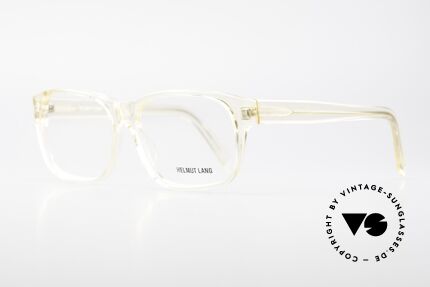 Helmut Lang 20-0001 Vintage Brillenfassung Kristall, echte "Insider Brille" mit Kult-Status für Avantgardisten, Passend für Herren