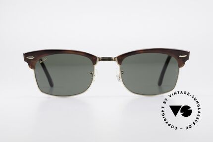 Ray Ban Clubmaster Square 80er Bausch & Lomb Original, gehört zu den allzeit beliebtesten VINTAGE Brillen, Passend für Herren