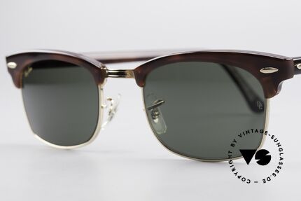 Ray Ban Clubmaster Square 80er Bausch & Lomb Original, ungetragen; wie alle unsere alten Ray Ban Originale, Passend für Herren