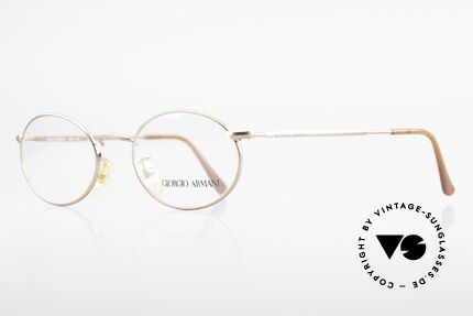 Giorgio Armani 131 Vintage Fassung Ovale Brille, zeitloses 80er Jahre Modell in Premium-Qualität, Passend für Herren und Damen