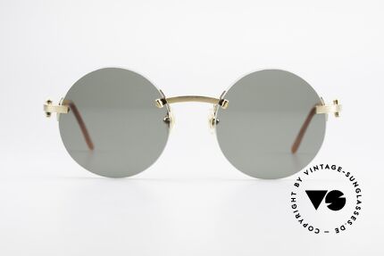 Cartier C-Decor Madison Runde Luxus Sonnenbrille, Modell aus der C-Dekor Reihe mit runden Gläsern, Passend für Herren und Damen