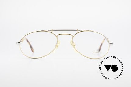 Bugatti 16958 Vergoldete Vintage Brille 80er, typische 80er Jahre Bugatti Herren-"Tropfenform", Passend für Herren