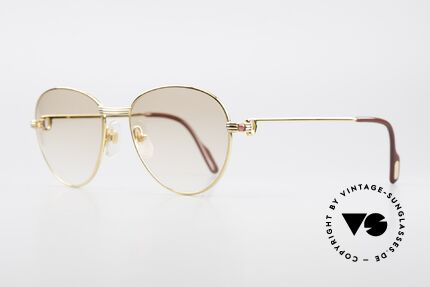 Cartier S Rubis 0,34 ct Echte Rubinen Sonnenbrille, echte Rubine am Bügeldekor (insgesamt 0,34 ct), Passend für Damen