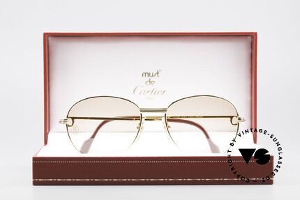 Cartier S Rubis 0,34 ct Echte Rubinen Sonnenbrille, Größe: medium, Passend für Damen