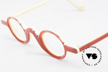 Theo Belgium Lichten Kunstvolle Designer Brille, ungetragenes Theo-Einzelstück für die, die sich trauen!, Passend für Herren und Damen