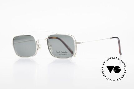 Paul Smith PS101 Eckige Vintage Brille Clip On, dieses alte Paul Smith Original ist noch 'made in Japan', Passend für Herren und Damen