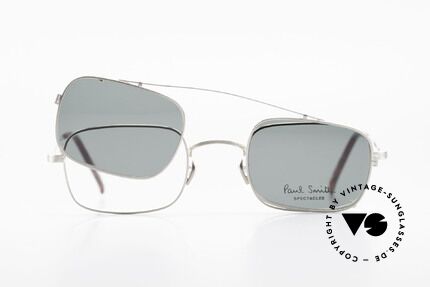 Paul Smith PS101 Eckige Vintage Brille Clip On, KEINE RETRO-BRILLE, sondern eine echte alte RARITÄT, Passend für Herren und Damen