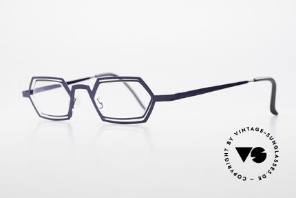 Theo Belgium Reflexs Vintage 90er Brille No Retro, damals gemacht für die 'Avantgarde' und Individualisten, Passend für Herren