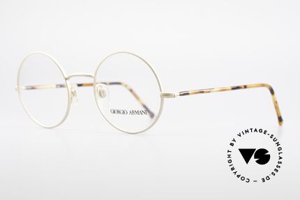 Giorgio Armani 117 80er Brille Zeitlos Rund, runde Form in Größe 48-23; ein absoluter Klassiker, Passend für Herren und Damen