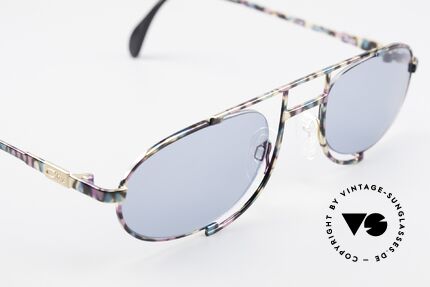 Cazal 753 Designer Sonnenbrille Oval, Cazal-Farbbezeichnung: petrol-aubergine-schwarz, Passend für Herren