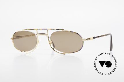 Cazal 753 Ovale Designer Sonnenbrille, ovale VINTAGE Sonnenbrille von CAZAL von 1992, Passend für Herren