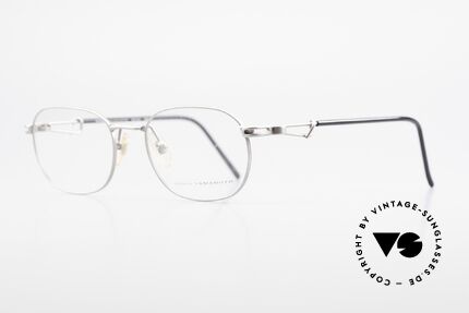 Yohji Yamamoto 51-4113 Titan Designerbrille Vintage, klassische Front & interessante Bügel (titan/schwarz), Passend für Herren und Damen