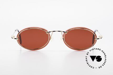 Cazal 770 90er Vintage Sonnenbrille Oval, dünne und schmale Rahmenprofile (daher 16g leicht), Passend für Herren und Damen