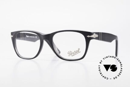 Persol 3039 Zeitlose Designer-Fassung, Persol 3039: neue markante Designerbrille, Größe 52/19, Passend für Herren und Damen