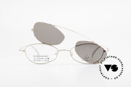 Yohji Yamamoto 52-9011 Clip On Titanium Brille GP, Größe: large, Passend für Herren und Damen