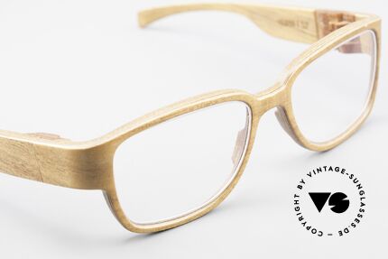 Rolf Spectacles Hornet 52 Brille Komplett aus Holz Large, ungetragenes Original mit passendem ROLF Holz-Etui, Passend für Herren und Damen