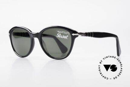 Persol 3025 Damen Sonnenbrille Schwarz, hochwertigste Materialien und Fertigungsqualität, Passend für Damen