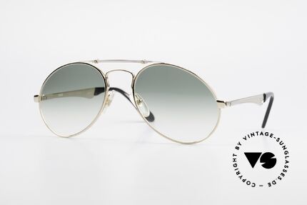 Bugatti 11908 Large 80er Luxus Sonnenbrille, 80er vintage Herren-Sonnenbrille, LARGE 56/20, Passend für Herren