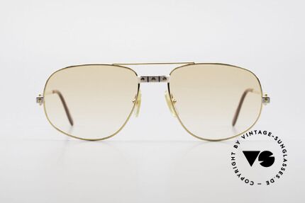 Cartier Romance Santos - L Luxus Vintage Sonnenbrille 80er, wurde 1986 veröffentlicht und dann bis 1997 produziert, Passend für Herren