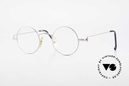 W Proksch's M30/8 Runde Brille 90er Avantgarde, Proksch's vintage Titanium-Brillenfassung von 1993, Passend für Herren