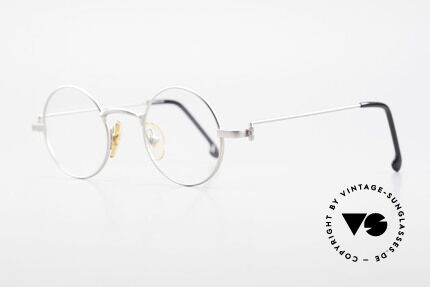 W Proksch's M30/8 Runde Brille 90er Avantgarde, schlichtes Design & japanisches Qualitäts-Streben!, Passend für Herren