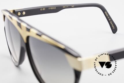 Alpina G80 Vergoldete 80er Sonnenbrille, Größe: medium, Passend für Herren und Damen