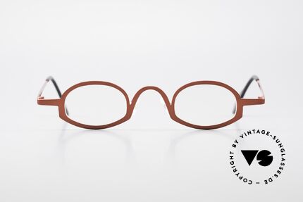 Theo Belgium Ellips Avantgarde Vintage Brille, 'Theo' bekannt als Gegenpol zum üblich 'Mainstream', Passend für Herren und Damen