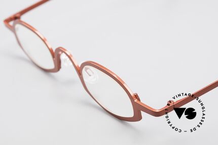 Theo Belgium Ellips Avantgarde Vintage Brille, wirklich außergewöhnliche Fassung in Top-Qualität!, Passend für Herren und Damen